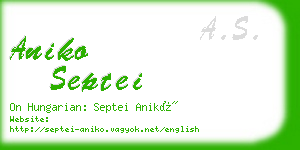 aniko septei business card